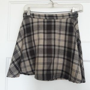 American apparel circle skirt small plaid
